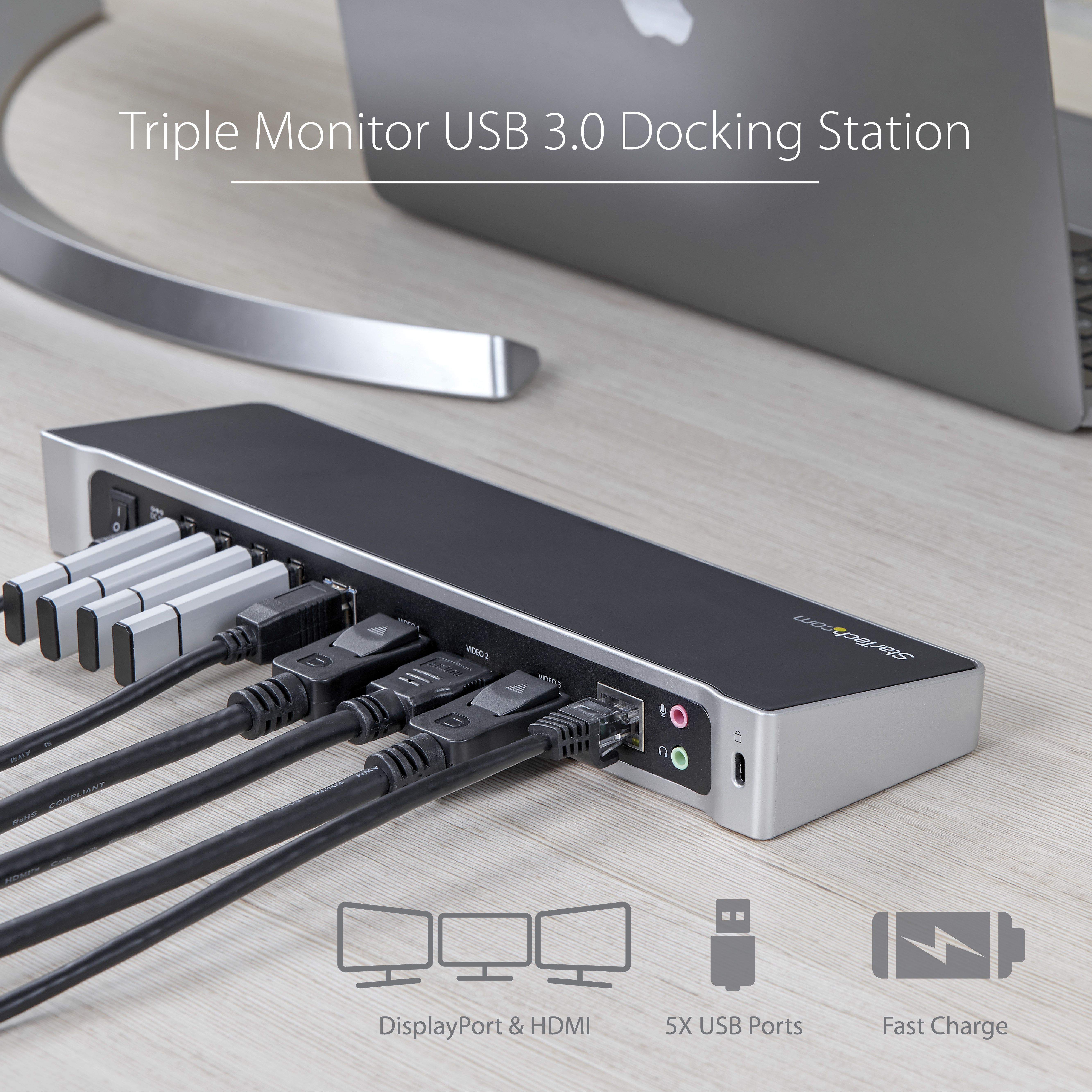 TRIPLE-VIDEO LAPTOP DOCK/LAPTOP DOCKING STATION WITH 4K_10