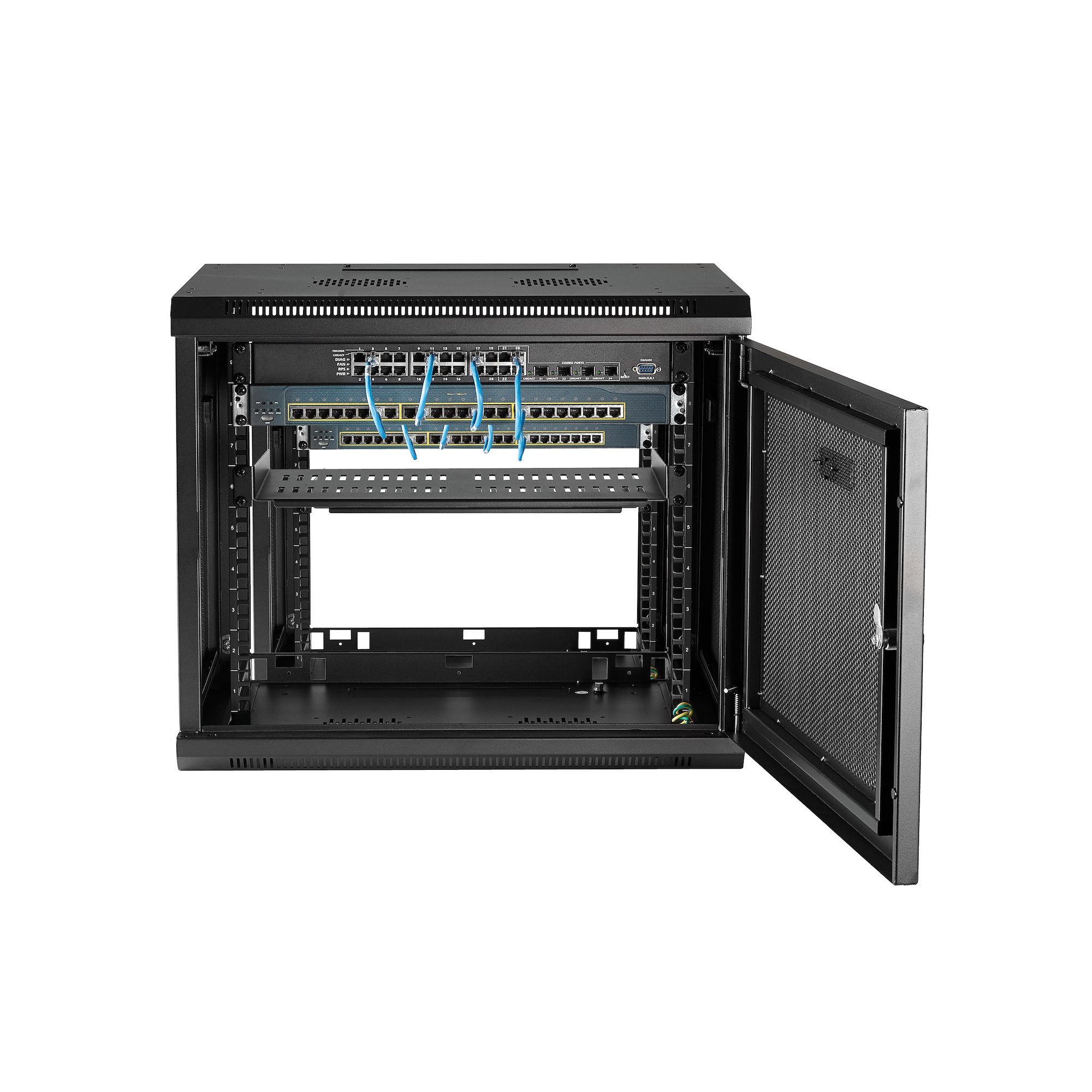 SERVER RACK 9U F. WALL/60X54 4X45CM BLACK_6