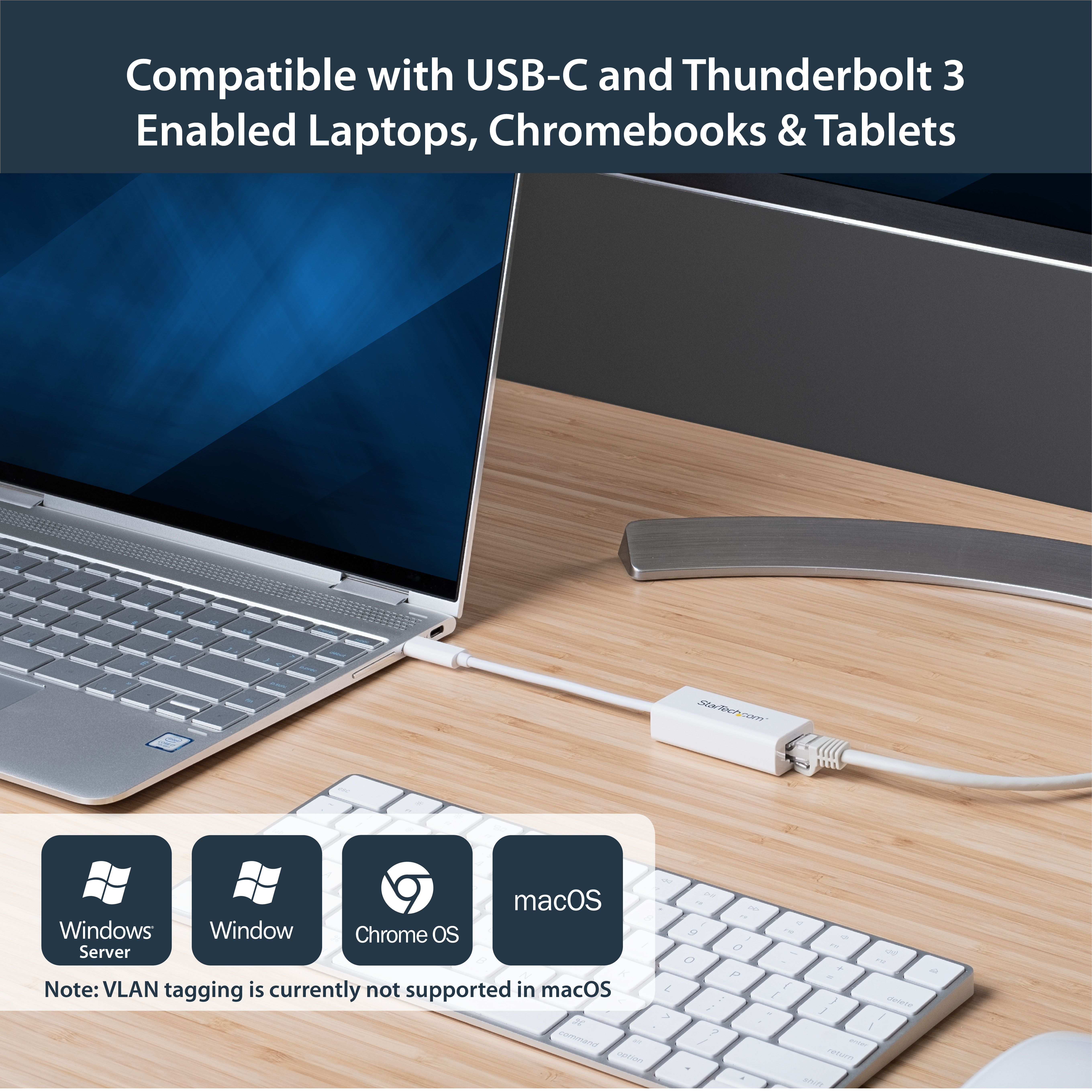 USB-C TO GIGABIT ADAPTER/W NATIVE DRIVER SUPPORT WHITE_6