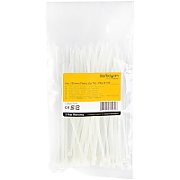 100 PACK 6 CABLE TIES -WHITE/NYLON ZIP TIE WRAPS UL TAA_1