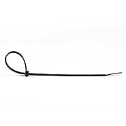 100 PACK 8 CABLE TIES -BLACK/NYLON ZIP TIE WRAPS UL TAA_2