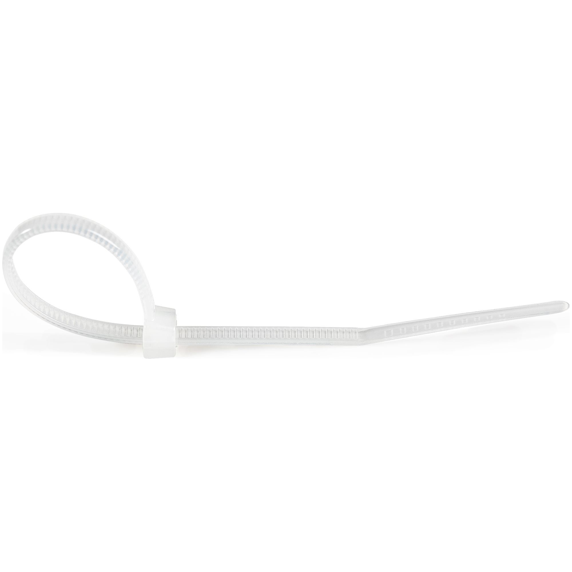 100 PACK 4 CABLE TIES -WHITE/NYLON ZIP TIE WRAPS UL TAA_3