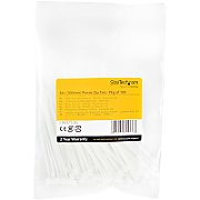 100 PACK 4 CABLE TIES -WHITE/NYLON ZIP TIE WRAPS UL TAA_6