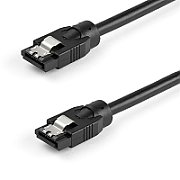 0.3 M ROUND SATA CABLE/SATA CORD - LATCHING CONNECTORS_1