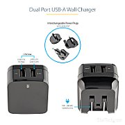 2 PORT USB TRAVEL WALL CHARGER/17W / 3.4A - 110V/220V_7