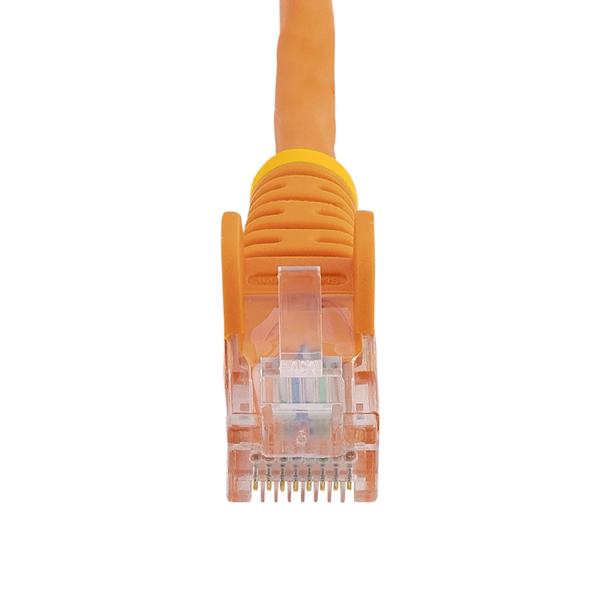 1M CAT 5E ORANGE SNAGLESS/ETHERNET RJ45 CABLE MALE TO MALE_4