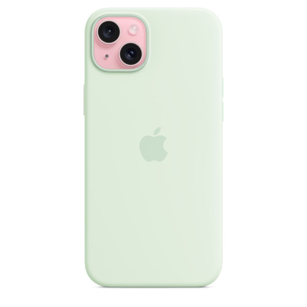 IPHONE 15 PLUS SILICONE CASE/WITH MAGSAFE SOFT MINT_2