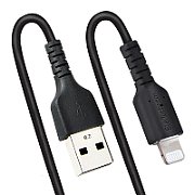 USB TO LIGHTNING CABLE - 50CM/(20IN) COILED CABLE BLACK_5