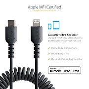 USB C TO LIGHTNING CABLE - 1M/(3.3FT) COILED CABLE BLACK_11