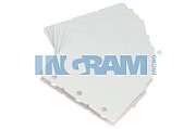 Zebra white PVC cards, 30 mil 3-Up breakaway key tags, (500 cards)_1