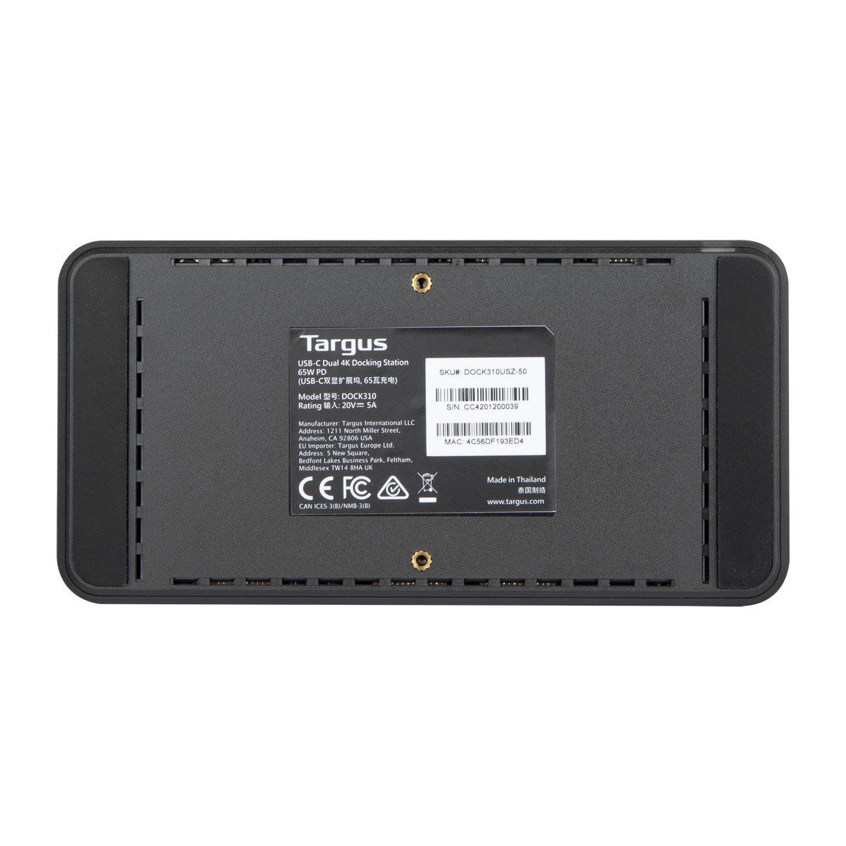 TARGUS DOCK310EUZ USB-C/DOCKING STATION DUAL 4K_13