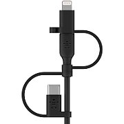BOOST CHARGE UNIV CHARG CABLE/LIGHT/MICRO-USB/USB-C TO-A 1M BL