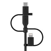 BOOST CHARGE UNIV CHARG CABLE/LIGHT/MICRO-USB/USB-C TO-A 1M BL