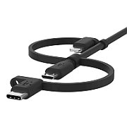 BOOST CHARGE UNIV CHARG CABLE/LIGHT/MICRO-USB/USB-C TO-A 1M BL