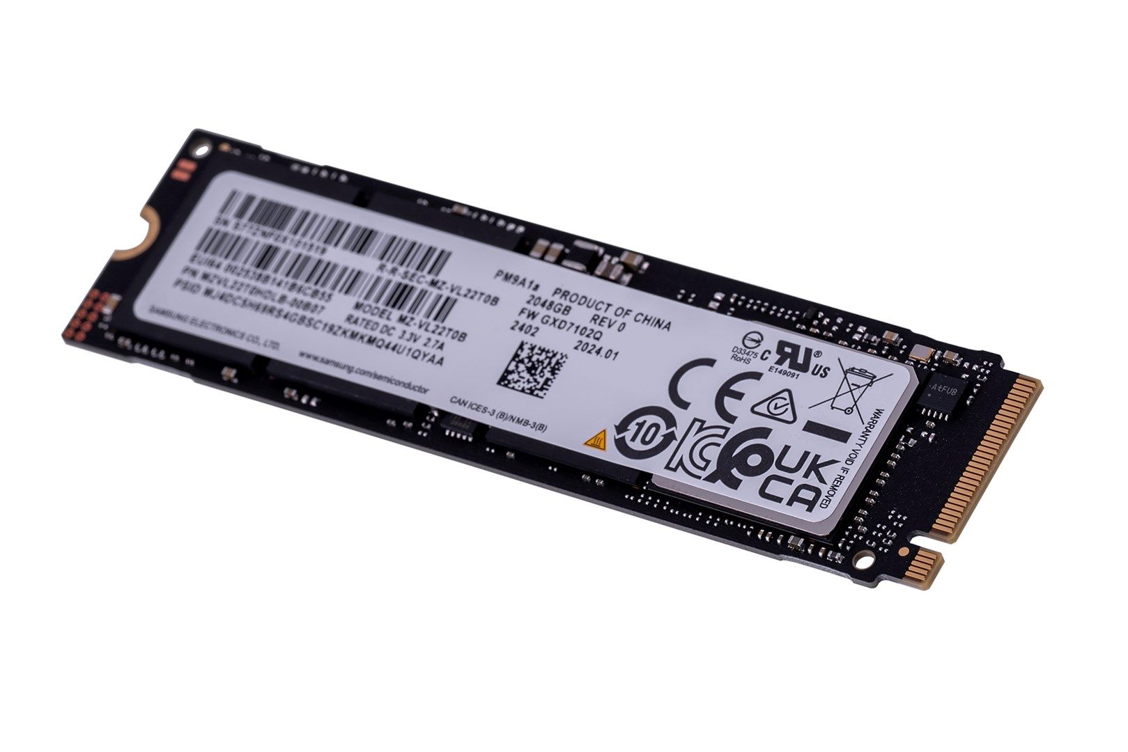 PM9A1A 2TB SSD M.2 BULK/CLIENT SSD NVME PCIE4.0X4_4