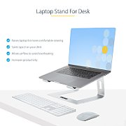 LAPTOP STAND FOR DESK 5KG/11LB/FOR LAPTOP - ANGLED - 5KG_12