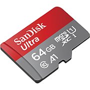SANDISK ULTRA MICROSDXC 64GB +/SD ADAPTER 140MB/S A1 CLASS10 IP