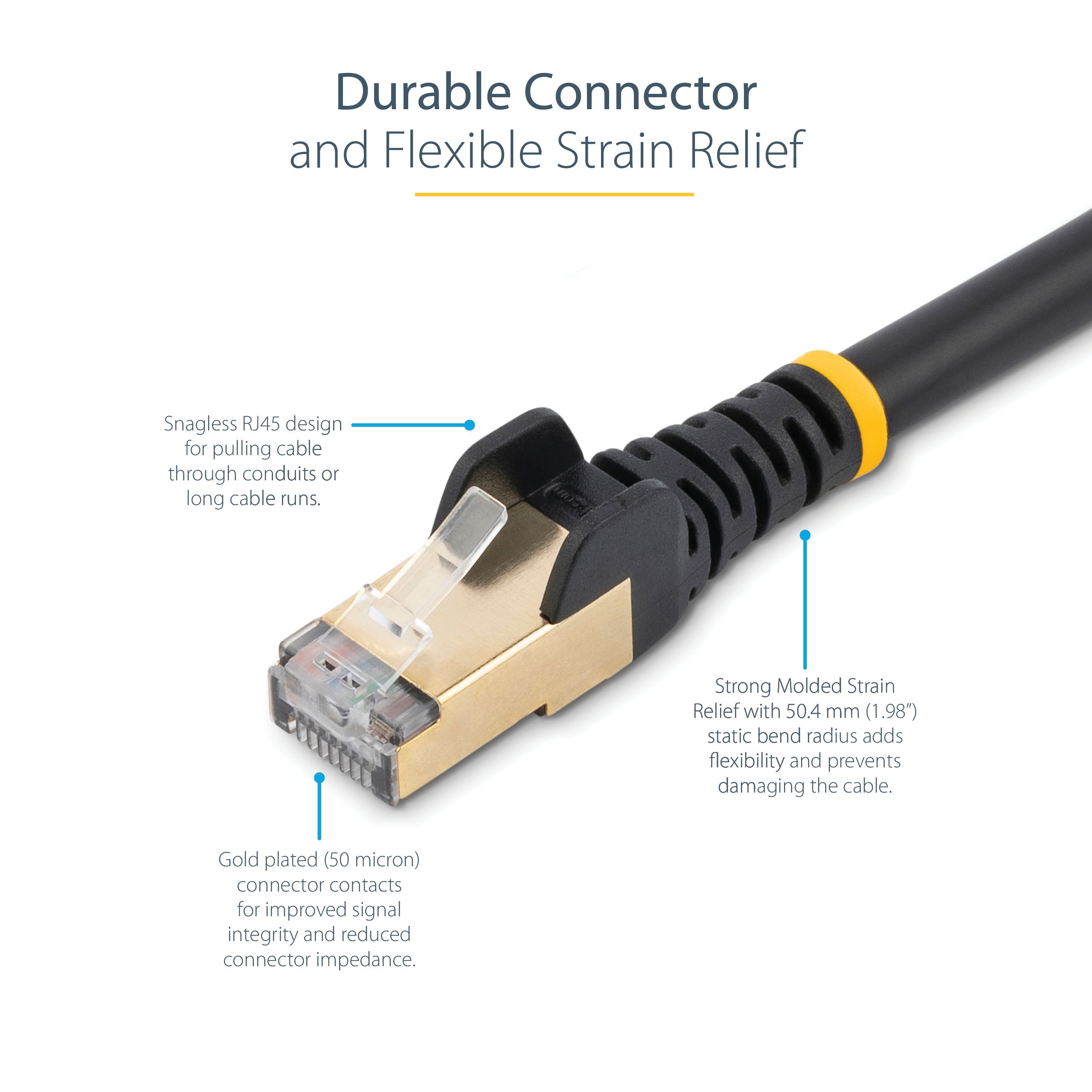 PATCH CABLE CAT6A 3M BLACK/STP 10GBIT/S M/M SNAGLESS_6