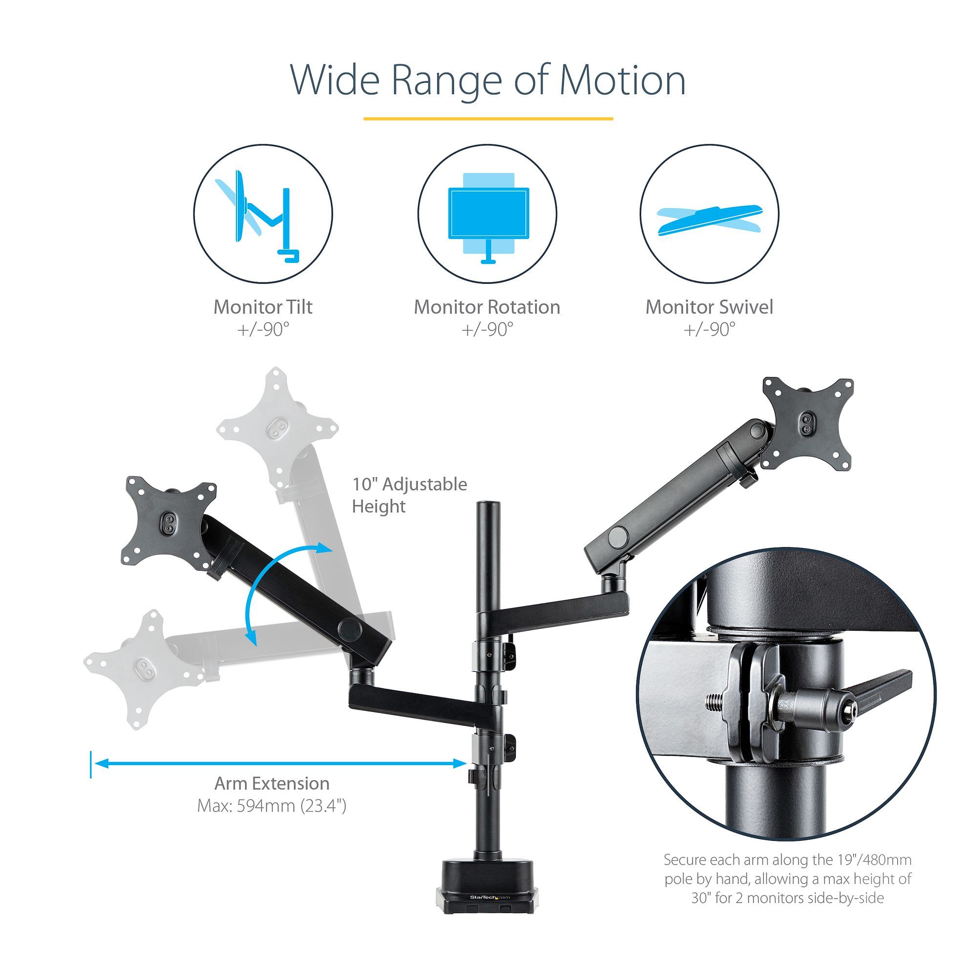 DESK MOUNT DUAL MONITOR ARM/._14