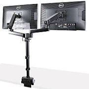 DESK MOUNT DUAL MONITOR ARM/._4