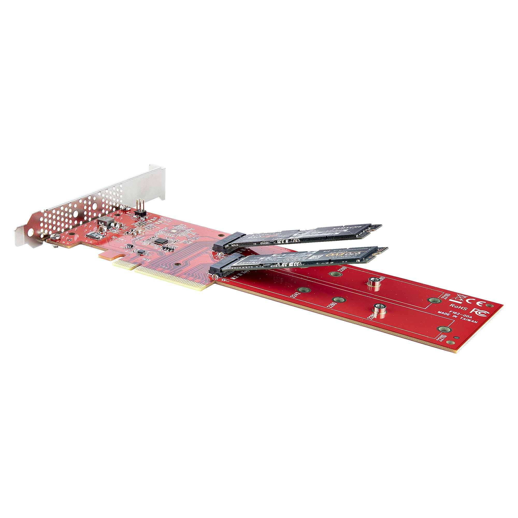 DUAL M.2 PCIE SSD ADAPTER CARD/TO DUAL NVME M.2 SSD_7