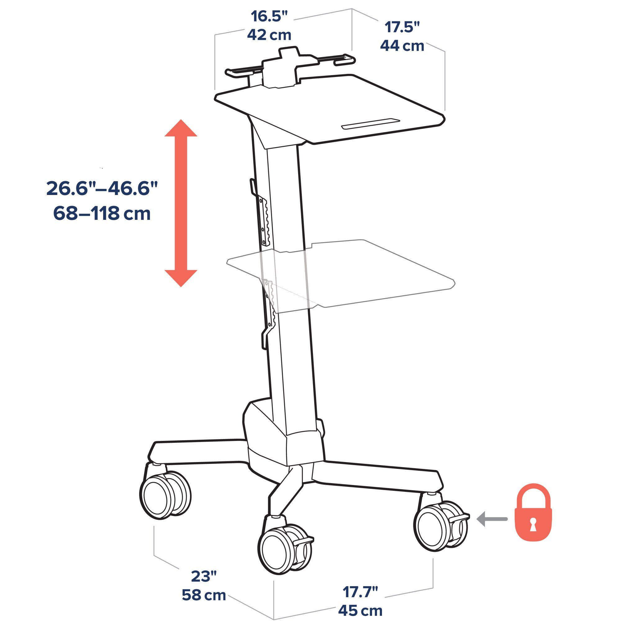 NEO-FLEX LAPTOP CART/20IN 6.8KG CONSTANT FORCE_4