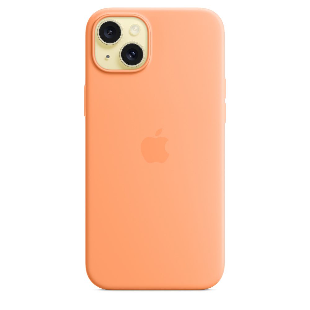 IPHONE 15 PLUS SILICONE CASE/WITH MAGSAFE - ORANGE SORBET_3