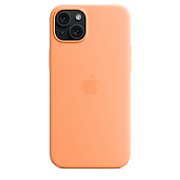 IPHONE 15 PLUS SILICONE CASE/WITH MAGSAFE - ORANGE SORBET_5