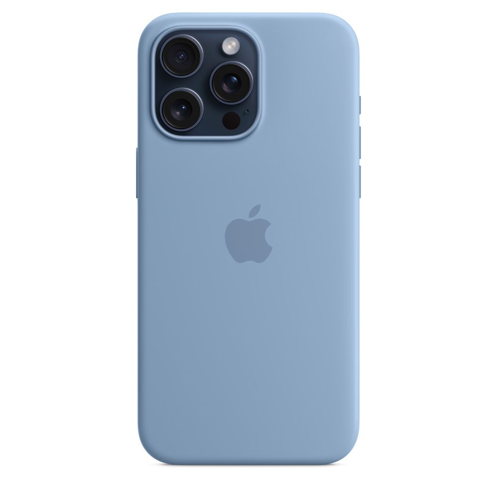 IPHONE 15 PRO MAX SILICONE CASE/WITH MAGSAFE - WINTER BLUE_2