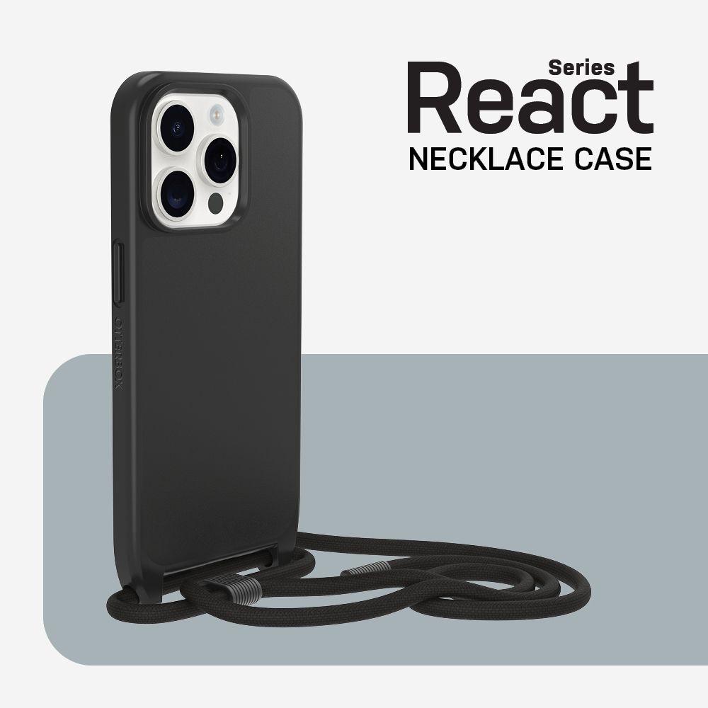 OB REACT NECKLACE MAGSAFE APPLE/IPHONE 15 PRO BLACK_5