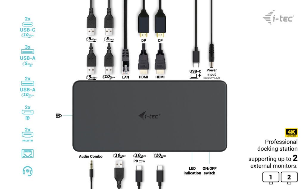 USB 3.0/USB-C/TB 3 PRO DUAL 4K/DISPLAY DOCKING STATION GEN2 PD_5