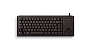 KEYBOARD USB GER MX-GOLD/SLIMLINE BLACK W/ TRACKBALL_1