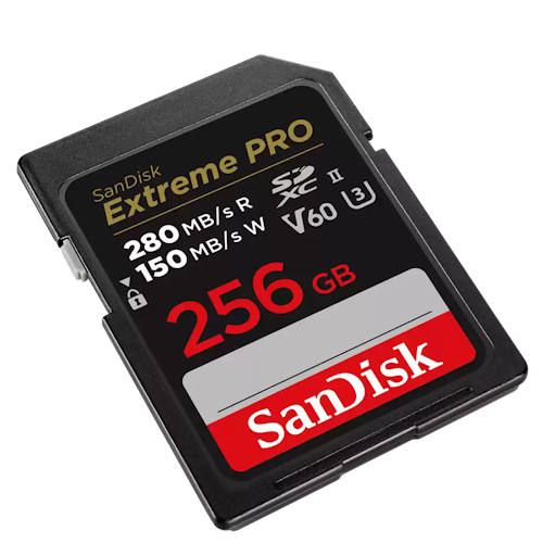 PRO 256GB V60 UHS-II SD CARDS/280/100MB/S V60 C10 UHS-II
