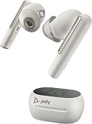 Poly Voyager Free 60+ UC M White Sand Earbuds +BT700 USB-A Adapter +Touchscreen Charge Case_2