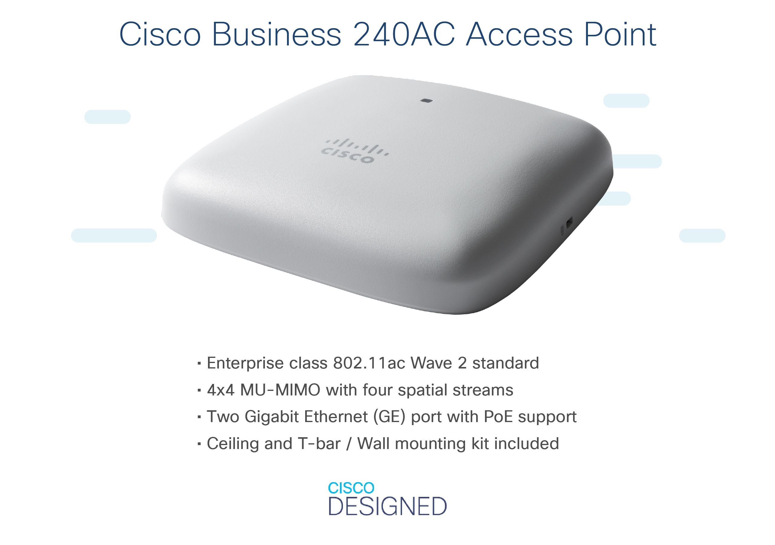 CBW240AC 802.11ac 4x4 Wave 2 Access Point Ceiling Mount_6