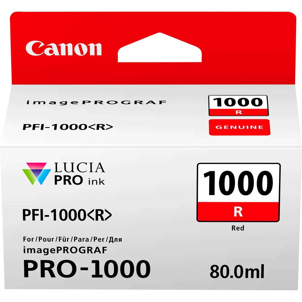 Cartus cerneala Canon 0554C001 ,Rosu ,80 ml ,Original (PFI-1000R) 