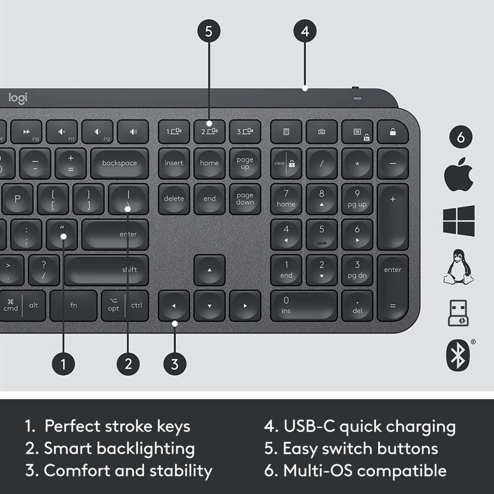 MX KEYS COMBO FOR BUSINESS GEN/2 - GRAPHITE - UK - INTNL_8