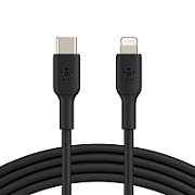 LIGHTNING/USB-C CABLE/PVC MFI 1M BLACK