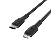 LIGHTNING/USB-C CABLE/PVC MFI 1M BLACK