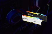 Memorie Kingston FURY Beast 16 GB DDR5 5600 MHz CL40, kit 2 x 8 GB, XMP 3.0, Negru, RGB