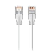 Ubiquiti UniFi patch cable with translucent booted RJ45 and Etherlighting support when paired with UniFi Pro Max switching, 0.15 m, white, 24-pack