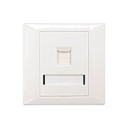 Faceplate Keystone RJ45,86x86, 1 port, EMTEX,  EMT-FP8686-1 