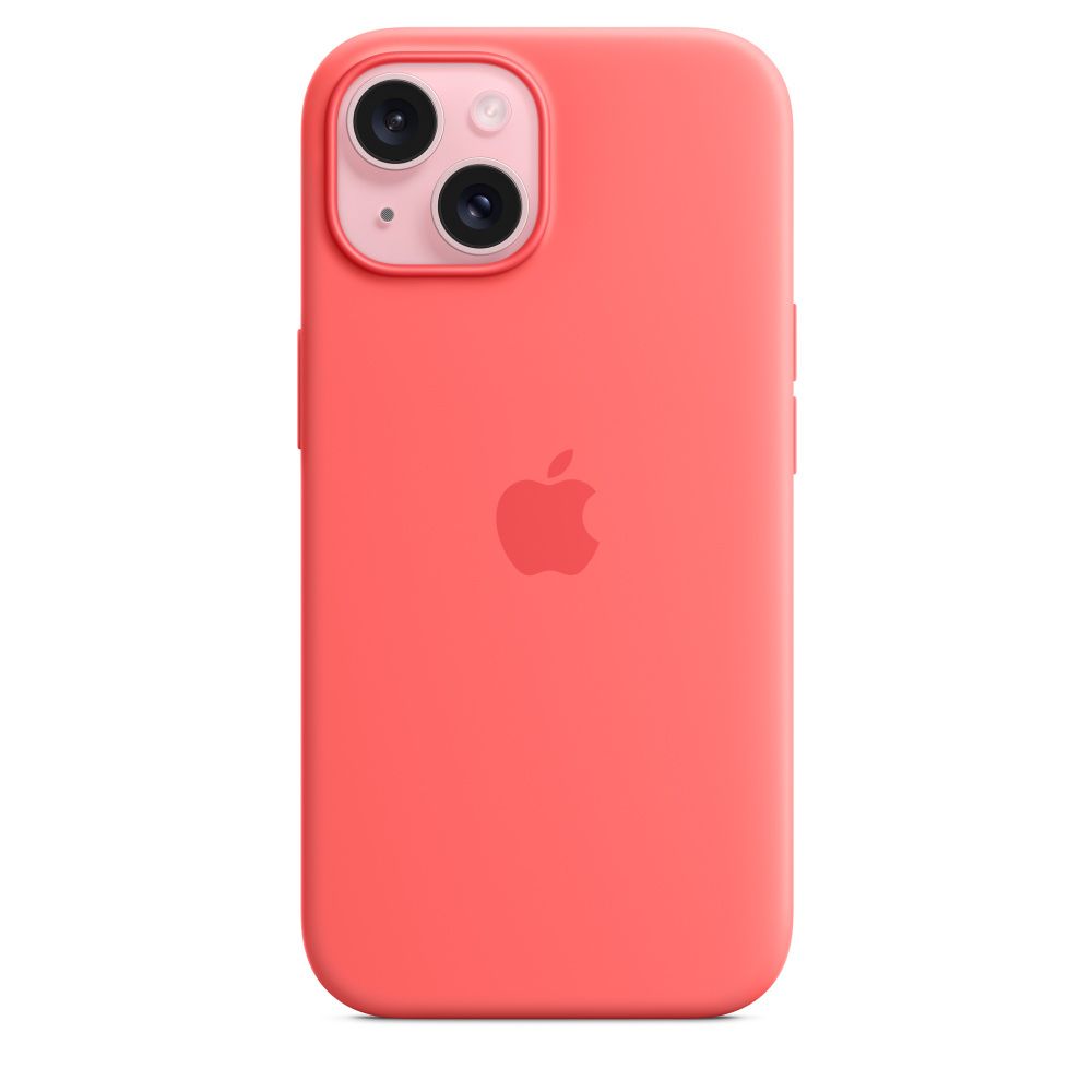 IPHONE 15 SILICONE CASE/WITH MAGSAFE - GUAVA_2