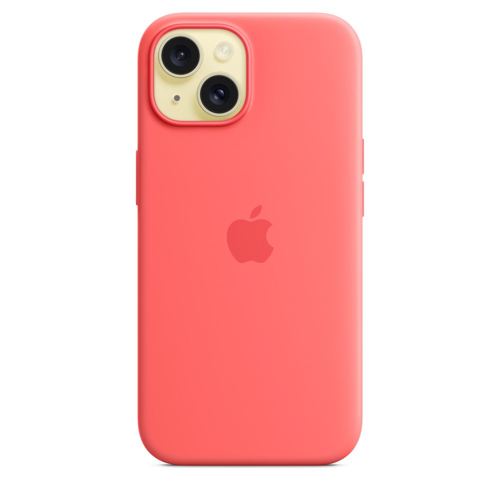 IPHONE 15 SILICONE CASE/WITH MAGSAFE - GUAVA_3