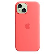 IPHONE 15 SILICONE CASE/WITH MAGSAFE - GUAVA_4