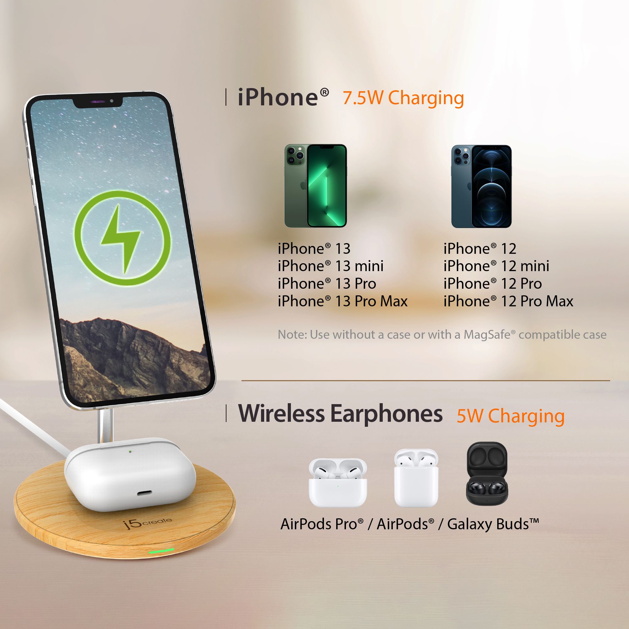 WOOD GRAIN 2-IN-1 MAGNETIC/WIRELESS CHARGING STAND_12