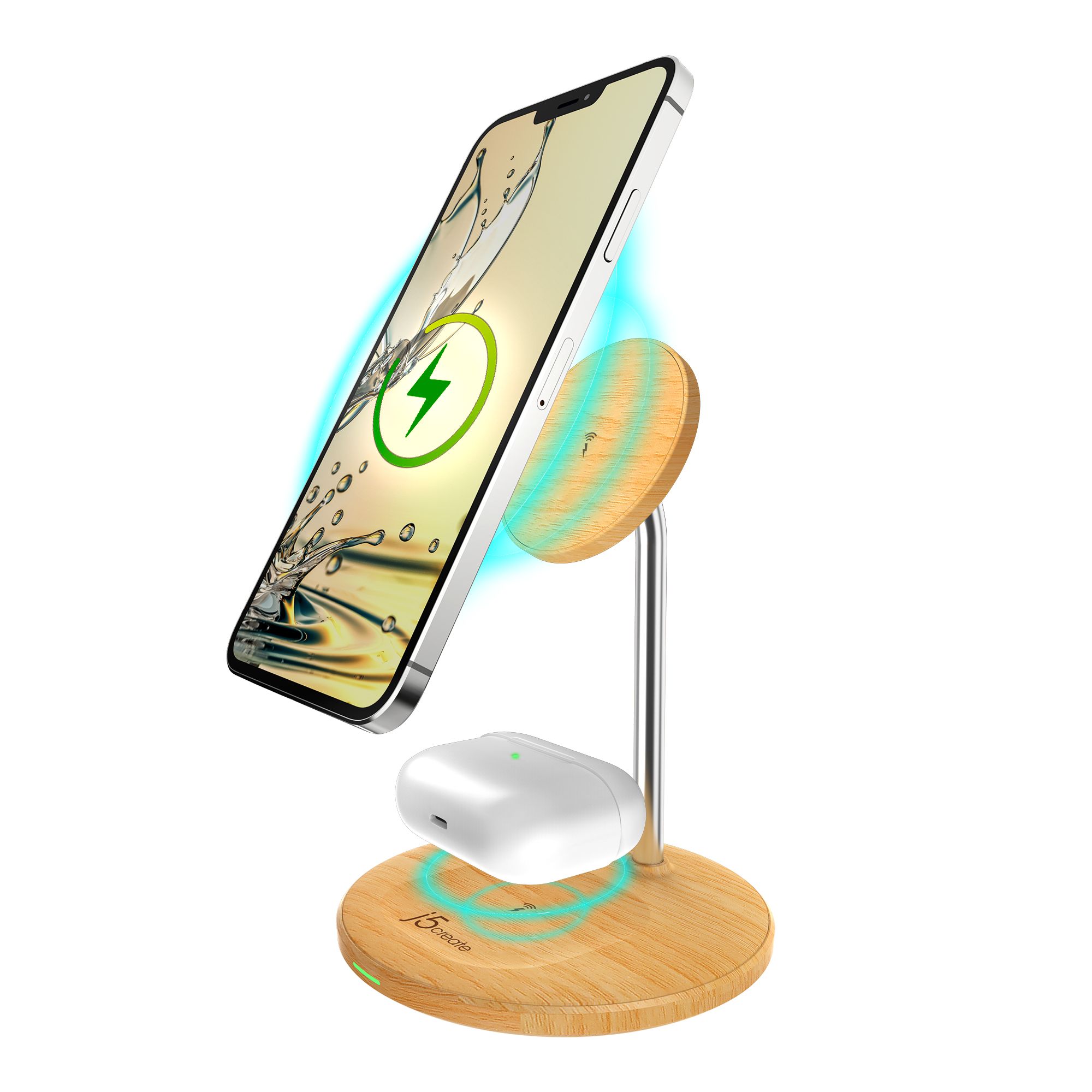 WOOD GRAIN 2-IN-1 MAGNETIC/WIRELESS CHARGING STAND_6