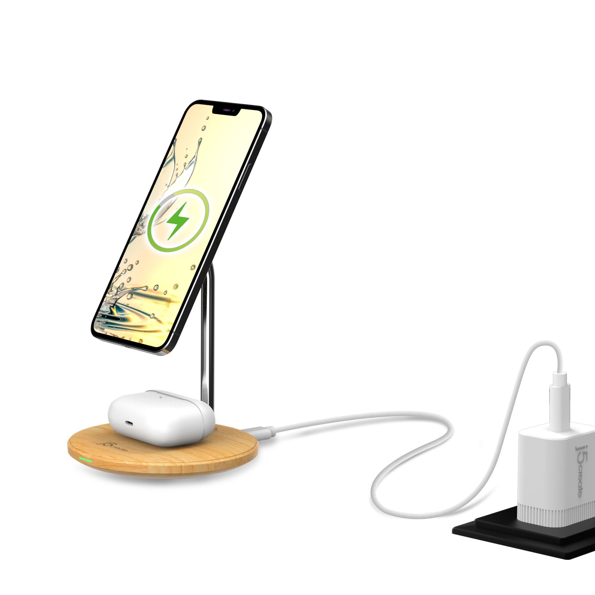 WOOD GRAIN 2-IN-1 MAGNETIC/WIRELESS CHARGING STAND_7
