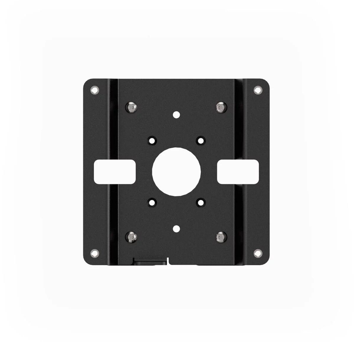 GLASS MOUNT BRACKET WITH/SECURITY SLOT BLACK_5