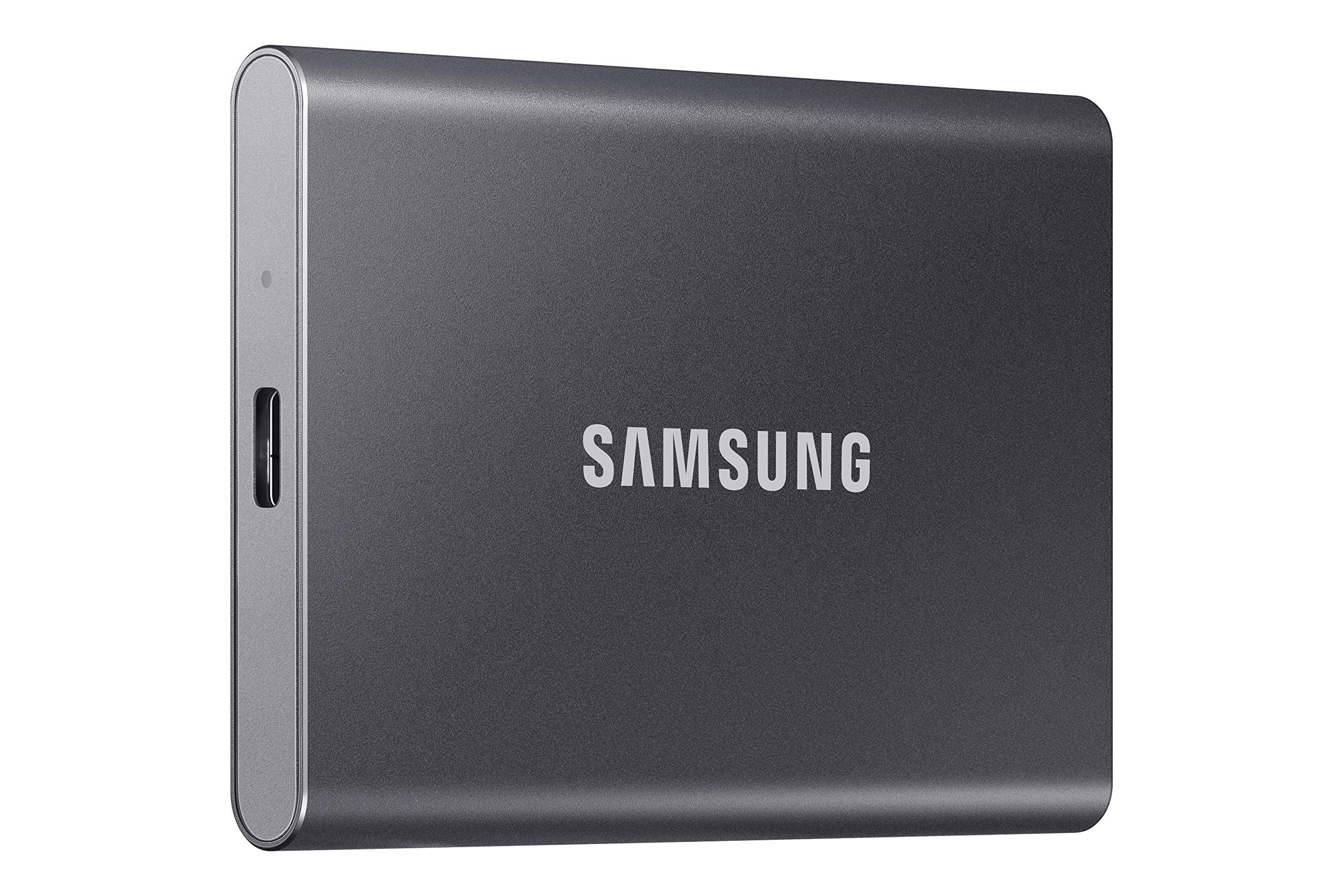 SAMSUNG Portable SSD T7 4TB extern USB 3.2 Gen 2 titan grey
